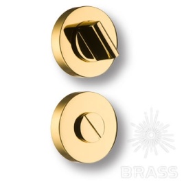 Brass Накладка с поворотной кнопкой RO12W6 глянцевое золото