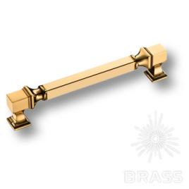 Brass Ручка скоба BU 015.160.19SQ глянцевое золото 24K 160 мм