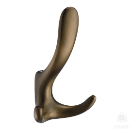 Brass Крючок мебельный трёхрожковый 2045 0078 ABM состаренная латунь