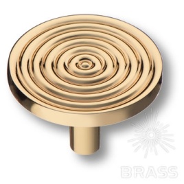 Brass Ручка кнопка 4134 001MP11 глянцевое золото