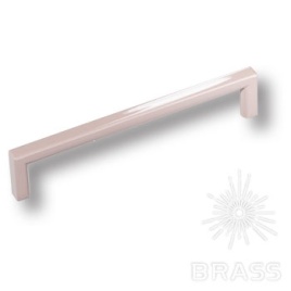 Brass Ручка скоба 6765-581 PINK BRIGHT глянцевый розовый 128 мм