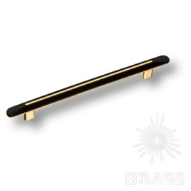 Brass Ручка скоба 2330 0192 LUNGO Gold/Matt Black глянцевое золото 192 мм