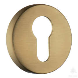 Brass Накладка с цилиндрическим отверстием для ключа RO12Y GB ROSET матовая латунь
