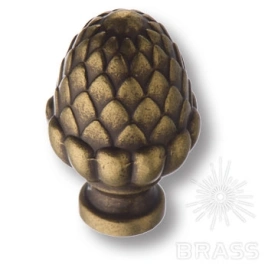 Brass Ручка кнопка 15.356.00.12 античная бронза