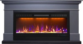 Каминокомплект California - Серый графит (Высота 850 мм) с очагом Crystal 40 RF