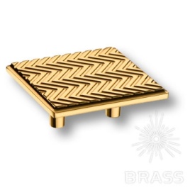 Brass Ручка кнопка 4204 032MP11 глянцевое золото 32 мм