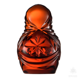 Brass 9492 Ручка "Матрёшка" Хрусталь, серия "Вдохновлённые Россией", Янтарь