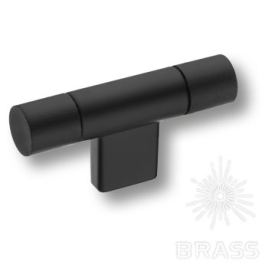 Brass Ручка кнопка 9400-646 черный/черный