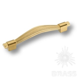 Brass Ручка скоба 7491-100 глянцевое золото 128 мм