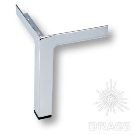 Brass Опора мебельная резная KAX-0025-0190-A01 глянцевый хром 150 мм