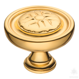 Brass Ручка кнопка BU 009.35.19 глянцевое золото