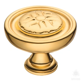 Brass Ручка кнопка BU 009.35.19 глянцевое золото