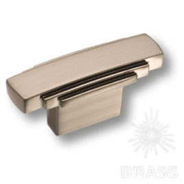 Brass Ручка кнопка 4215 0016 NB матовый никель 16 мм