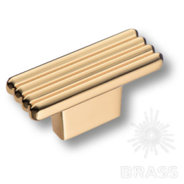 Brass Ручка кнопка 372016MP11 глянцевое золото 16 мм