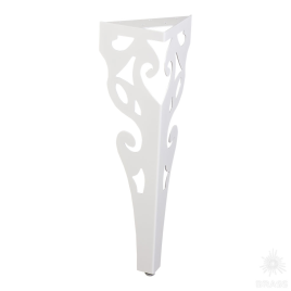 Brass Опора мебельная резная KMA-2001-0710-B33 белый 710 мм