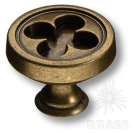 Brass Ручка кнопка 15.312.30.12 античная бронза