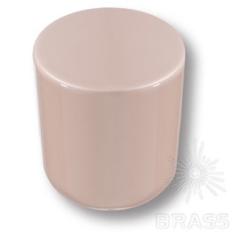 Brass Ручка кнопка 8161-581 PINK BRIGHT глянцевый розовый