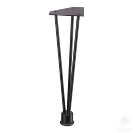 Brass Опора мебельная резная KSA-0005-0410-B13 черный 410 мм