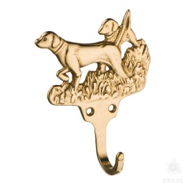 00099 Крючок "Собака", латунь