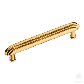 Brass Ручка скоба 25240-003-128 латунь глянцевое золото 128 мм