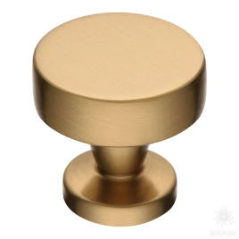 Brass Ручка кнопка 30-Champagne Gold матовая латунь