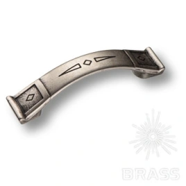 Brass Ручка скоба 15.128.64.16 старое серебро 64 мм 