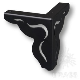 Brass Опора мебельная резная KAX-4620-0120-B13 черный 120 мм
