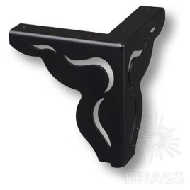 Brass Опора мебельная резная KAX-4620-0120-B13 черный 120 мм