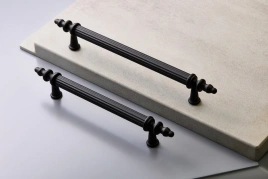 Ручка рейлинг KMR128-04 матовый черный 128 мм
