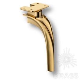 Brass Опора мебельная 2390 0210 Gold CRUZ глянцевое золото 210 мм