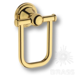 Brass Ручка кольцо 3182 глянцевое золото
