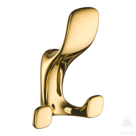 Brass Крючок мебельный трёхрожковый 2010 0080 GL глянцевое золото
