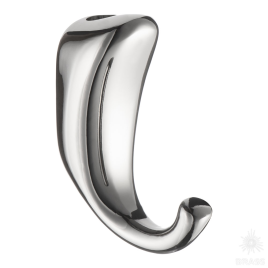 Brass Крючок мебельный однорожковый 2085 0024 PN глянцевый никель