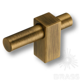 Brass Ручка кнопка 8954 0008 ABM-ABM состаренная латунь