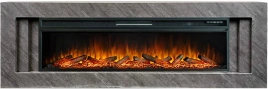 Каминокомплект Line 60 Concrete - Серый бетон с очагом Vision 60 LOG LED