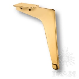 Brass Опора мебельная 1330 0200 Gold Milano глянцевое золото 200 мм
