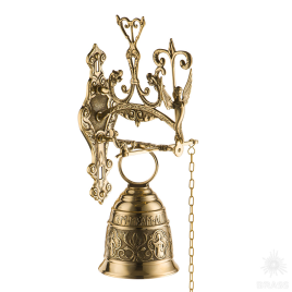 00258 Колокол дверной, латунь