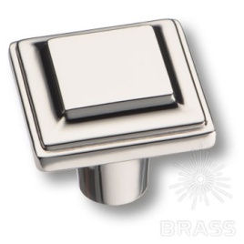 Brass Ручка кнопка 3305 0008 PN глянцевый никель