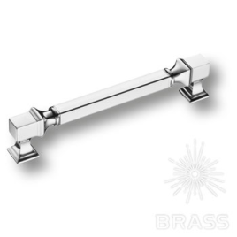 Brass Ручка скоба BU 015.160.07SQ глянцевый хром 160 мм