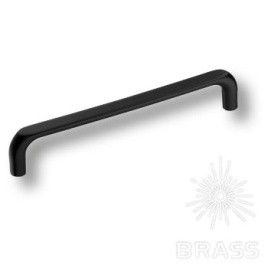 Brass Ручка скоба 395-160-Matt Black черный 160 мм