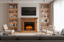 Каминокомплект Athena - Дуб с очагом Vision 23 EF LED FX