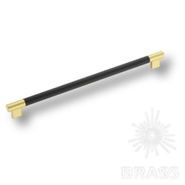 Brass Ручка рейлинг 9403-246 черный/матовое золото 320 мм