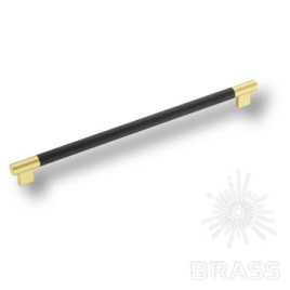 Brass Ручка рейлинг 9403-246 черный/матовое золото 320 мм