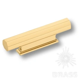Brass Ручка профиль 9332 0032 GL глянцевое золото 32 мм