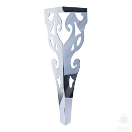 Brass Опора мебельная резная KMA-2001-0710-A01 глянцевый хром 710 мм