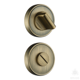 Brass Накладка с поворотной кнопкой RO14W6 ABM ROSET состаренная латунь