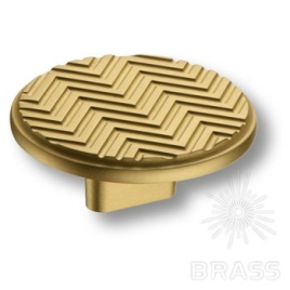 Brass Ручка кнопка 4198 матовое золото