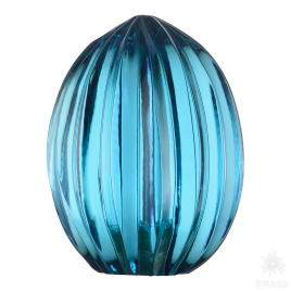 Brass 9958 Ручка "Яйцо" Хрусталь, дизайн "Каскад", серия "Вдохновлённые Россией", Бирюза