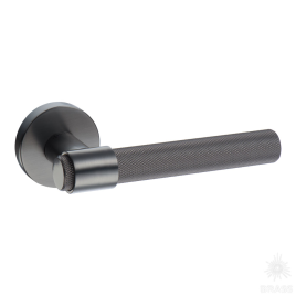 Brass Ручка дверная HA187TRO12 BBN AXEL-T чёрный матовый никель