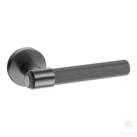 Brass Ручка дверная HA187TRO12 BBN AXEL-T чёрный матовый никель